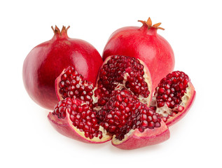 Pomegranate fruit isolated