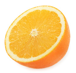 orange slice isolated on white