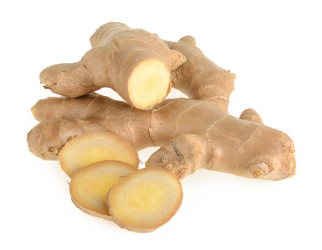 ginger root isolated