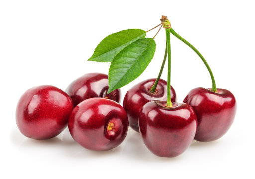 cherries isolated