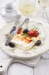 Baked Feta Cheese