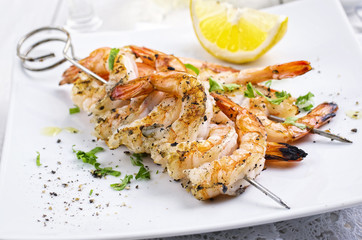 Grilled Prawn Skewer
