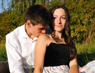 Obraz premium Loving pair portrait