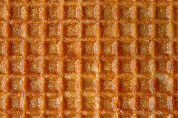 Close up image of sweet waffle