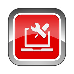 Chrome Square Button