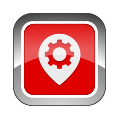 Chrome Square Button