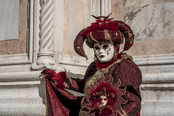 Fototapeta na wymiar Maschera a Venezia