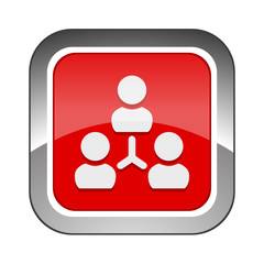 Chrome Square Button 