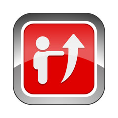 Chrome Square Button 