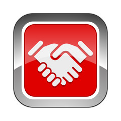 Chrome Square Button 