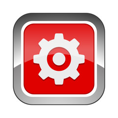 Chrome Square Button 