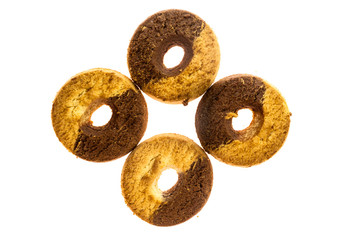 Delicious cookies isolated on white