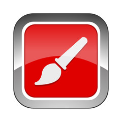 Chrome Square Button 