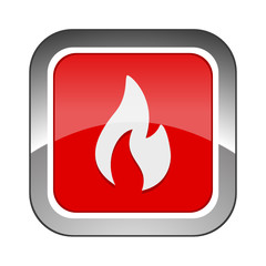 Chrome Square Button 