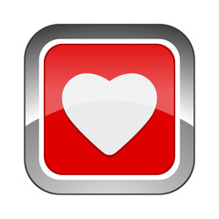 Chrome Square Button 