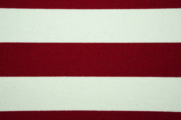 Red and white striped canvas texture and background