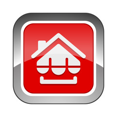 Chrome Square Button 