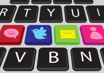 Social media Keyboard