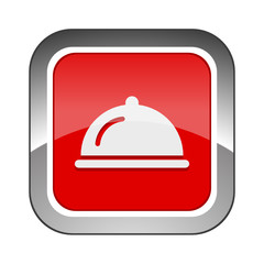 Chrome Square Button 