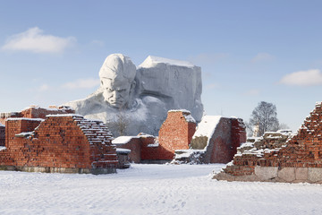 War monument to the brave, Brest fortress, Belarus