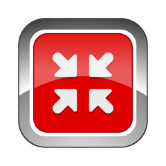 Obraz premium Chrome Square Button