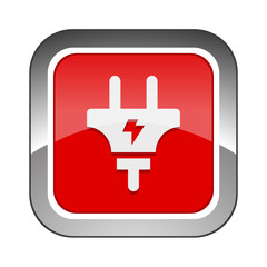 Chrome Square Button