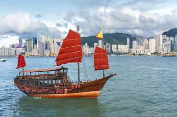 Obraz premium Victoria Harbor of Hong Kong