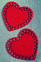 The background for Valentine's Day.