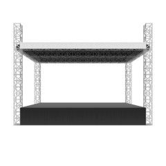 Outdoor concert stage, truss system - obrazy, fototapety, plakaty