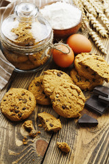 Cookies with chocolate