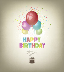 Obraz premium Happy Birthday