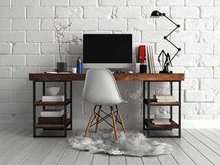 Front View of Personalized Architectural Worktable © XtravaganT