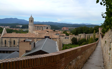 View of the city of Girona in Spain