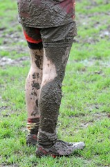 la boue au rugby