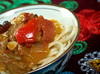 oriental uzbek soup lagman