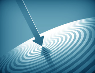 3d target and arrow