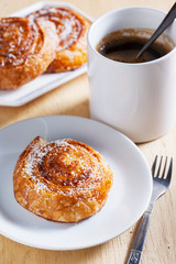 coconut snail pastry for breakfast