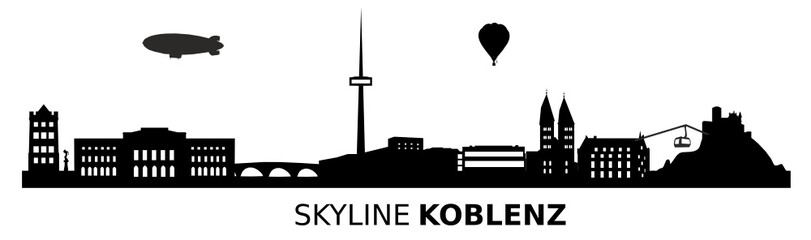 Obraz premium Skyline Koblenz