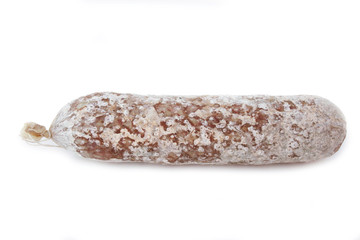 salame intero_ sfondo bianco