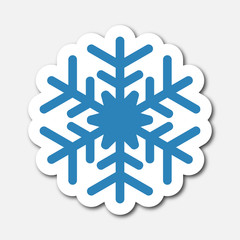 Logo froid. Neige.
