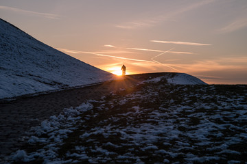 Mit dem Fahrrad der Sonne entgegen