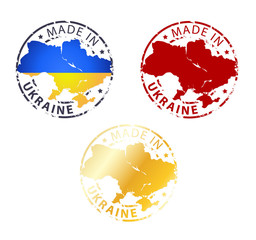 made in Ukraine stamp