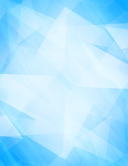 Abstract polygon blue background