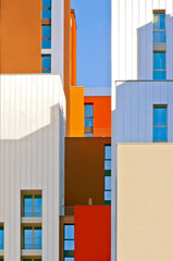 rhythm and color are the new architectural motifs in milan . Mod