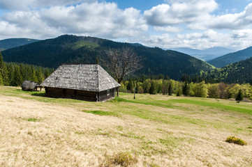 Old single house on the hill