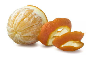 Orange with cut peel