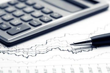 Financial accounting stock market graphs analysis