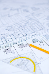 Bauplan Bleistift entwurf