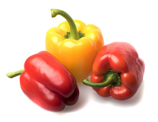 Colors paprika in closeup