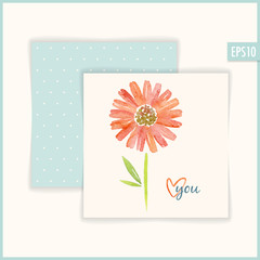 Romantic Floral Card